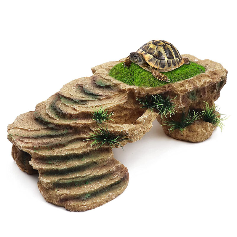 Aquarium Marine Rock - Tartaruga Basking Platform Tortoise Resin Dock