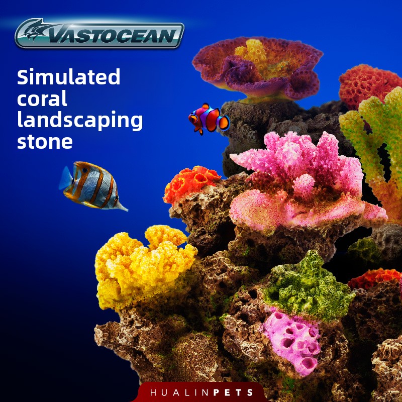 Aquarium Marine Rock - Vastocean Realistic Reef Ecosystem Decor-Set di