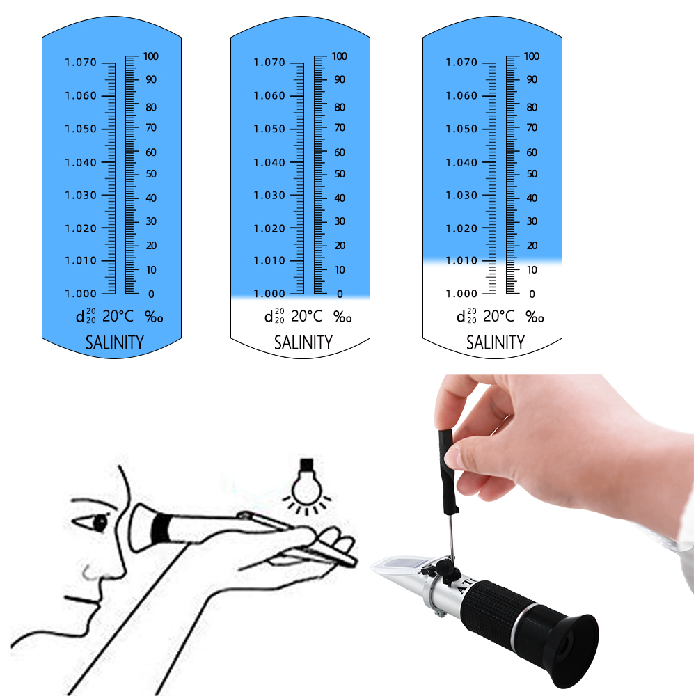 Rifrattometro di salinità 0-10 - Marine Aquarium Refractometer recensione e prezzo