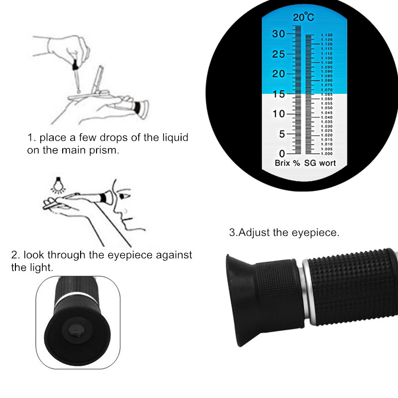 Rifrattometro 0-32% Brix Birra - Marine Aquarium Refractometer recensione e prezzo